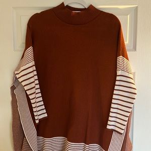 Rust Striped Sweater